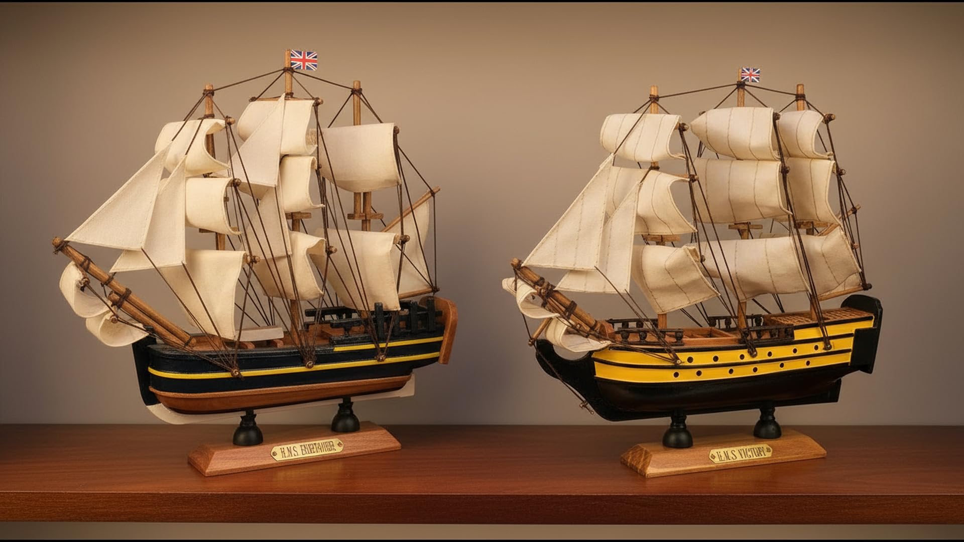 SAILINGSTORY Wooden Model Ships Sailing Ship Model Sailboat Decor